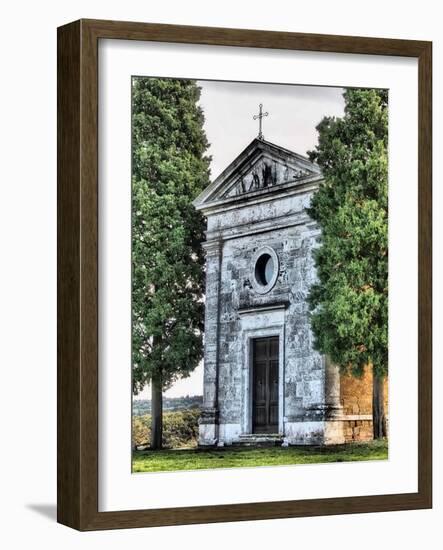 Italy, Tuscany. The Vitaleta Chapel.-Julie Eggers-Framed Photographic Print