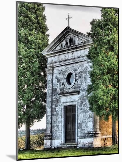 Italy, Tuscany. The Vitaleta Chapel.-Julie Eggers-Mounted Photographic Print