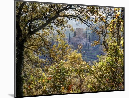 Italy, Tuscany. Tower House Cassero Di Grignano in Chianti-Julie Eggers-Mounted Photographic Print