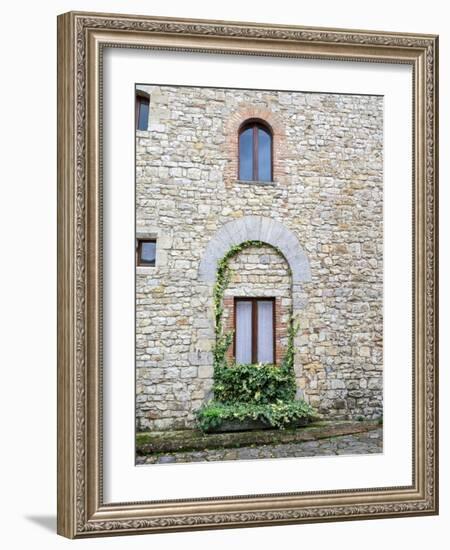 Italy, Tuscany, Vertine. Exploring the small hillside town of Vertine.-Julie Eggers-Framed Photographic Print