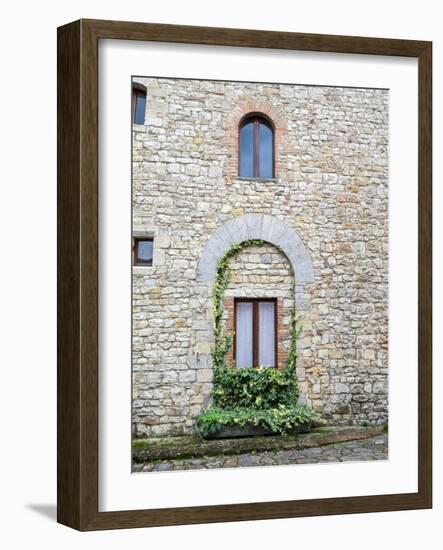 Italy, Tuscany, Vertine. Exploring the small hillside town of Vertine.-Julie Eggers-Framed Photographic Print