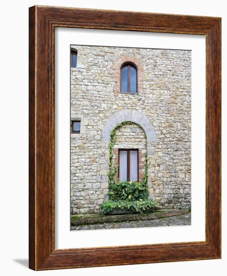 Italy, Tuscany, Vertine. Exploring the small hillside town of Vertine.-Julie Eggers-Framed Photographic Print