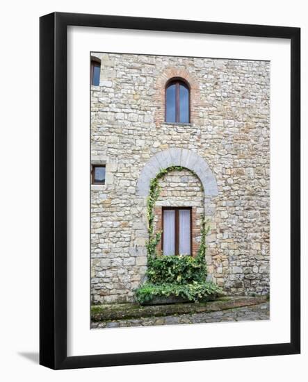 Italy, Tuscany, Vertine. Exploring the small hillside town of Vertine.-Julie Eggers-Framed Photographic Print