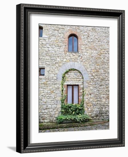 Italy, Tuscany, Vertine. Exploring the small hillside town of Vertine.-Julie Eggers-Framed Photographic Print