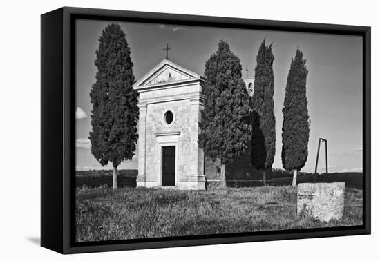 Italy, Tuscany. Vitaleta Chapel in the Val d'Orcia-Dennis Flaherty-Framed Premier Image Canvas