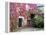 Italy, Tuscany, Volpaia. Red Ivy Covering the Walls of the Buildings-Julie Eggers-Framed Premier Image Canvas