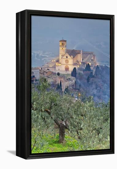 Italy, Umbria, Perugia District, Assisi, Basilica of San Francesco.-Francesco Iacobelli-Framed Premier Image Canvas