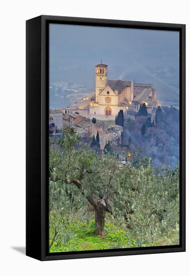 Italy, Umbria, Perugia District, Assisi, Basilica of San Francesco.-Francesco Iacobelli-Framed Premier Image Canvas