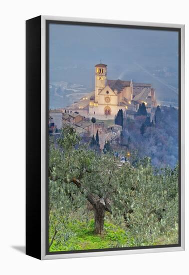 Italy, Umbria, Perugia District, Assisi, Basilica of San Francesco.-Francesco Iacobelli-Framed Premier Image Canvas