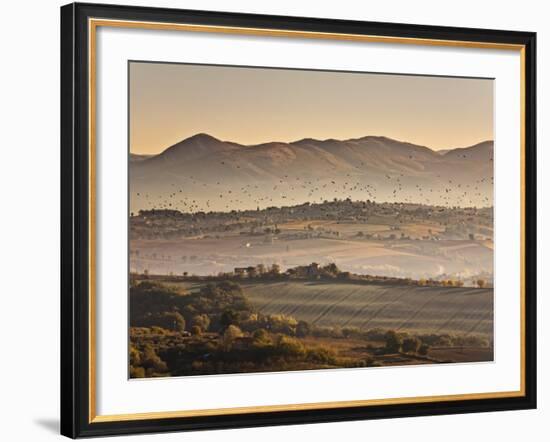 Italy, Umbria, Perugia District, Autumnal Countryside Near Montefalco-Francesco Iacobelli-Framed Photographic Print