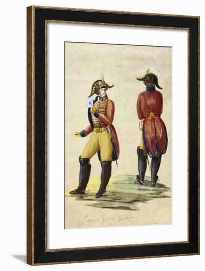 Italy, Uniform of Papal Courier-null-Framed Giclee Print