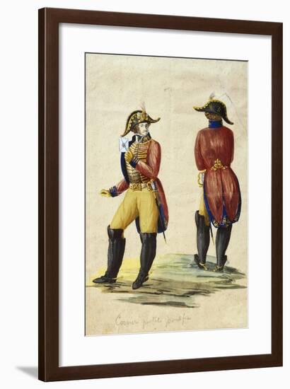 Italy, Uniform of Papal Courier-null-Framed Giclee Print