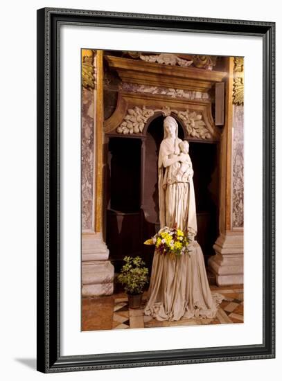 Italy, Veneto, Padua. Statue of a Madonna in the Church of San Gaetano.-Ken Scicluna-Framed Photographic Print