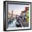 Italy, Veneto, Venice, Burano. Sunset in the Town-Matteo Colombo-Framed Photographic Print