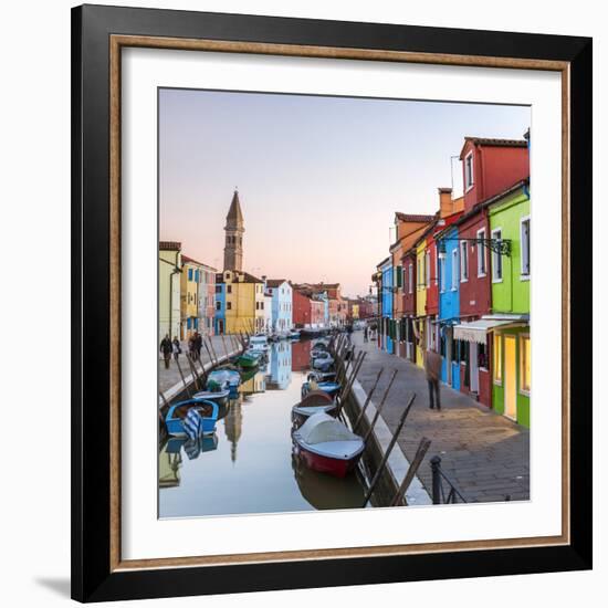 Italy, Veneto, Venice, Burano. Sunset in the Town-Matteo Colombo-Framed Photographic Print