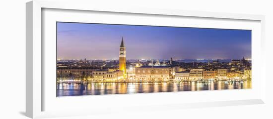 Italy, Veneto, Venice. High Angle View of the City at Dusk-Matteo Colombo-Framed Photographic Print