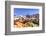 Italy, Veneto, Venice. Rialto Bridge at Dusk, High Angle View-Matteo Colombo-Framed Photographic Print