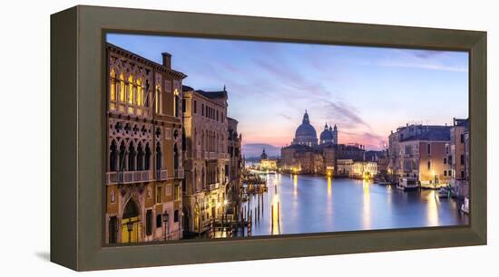 Italy, Veneto, Venice. Santa Maria Della Salute Church and Grand Canal at Sunrise-Matteo Colombo-Framed Premier Image Canvas