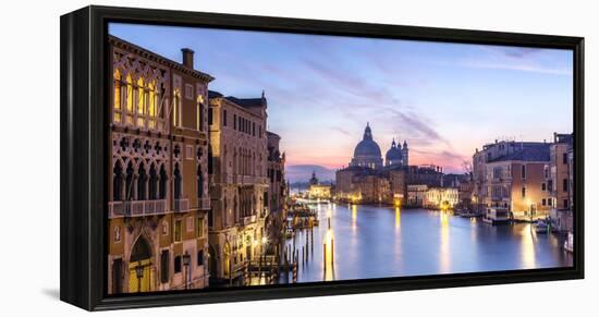 Italy, Veneto, Venice. Santa Maria Della Salute Church and Grand Canal at Sunrise-Matteo Colombo-Framed Premier Image Canvas