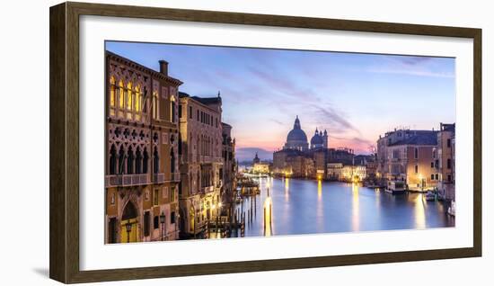 Italy, Veneto, Venice. Santa Maria Della Salute Church and Grand Canal at Sunrise-Matteo Colombo-Framed Photographic Print