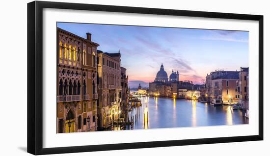 Italy, Veneto, Venice. Santa Maria Della Salute Church and Grand Canal at Sunrise-Matteo Colombo-Framed Photographic Print