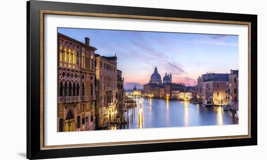 Italy, Veneto, Venice. Santa Maria Della Salute Church and Grand Canal at Sunrise-Matteo Colombo-Framed Photographic Print