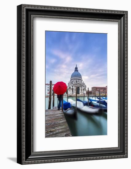 Italy, Veneto, Venice. Santa Maria Della Salute Church on the Grand Canal, at Sunset-Matteo Colombo-Framed Photographic Print