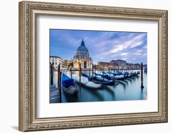 Italy, Veneto, Venice. Santa Maria Della Salute Church on the Grand Canal, at Sunset-Matteo Colombo-Framed Photographic Print