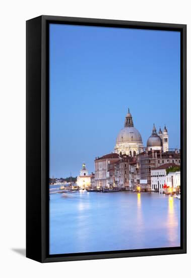 Italy, Veneto, Venice. the Church of Santa Maria Della Salute and the Grand Canal. Unesco.-Ken Scicluna-Framed Premier Image Canvas