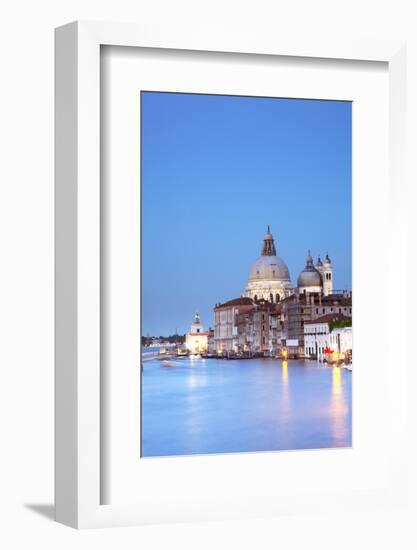 Italy, Veneto, Venice. the Church of Santa Maria Della Salute and the Grand Canal. Unesco.-Ken Scicluna-Framed Photographic Print