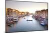 Italy, Veneto, Venice. View from the Ponte Di Rialto over the Grand Canal. Unesco.-Ken Scicluna-Mounted Photographic Print