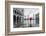 Italy, Veneto, Venice. Woman with Red Umbrella in Front of Doges Palace with Acqua Alta (Mr)-Matteo Colombo-Framed Photographic Print