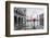 Italy, Veneto, Venice. Woman with Red Umbrella in Front of Doges Palace with Acqua Alta (Mr)-Matteo Colombo-Framed Photographic Print