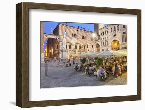 Italy, Veneto, Verona District, Verona. Piazza Dei Signori.-Francesco Iacobelli-Framed Photographic Print