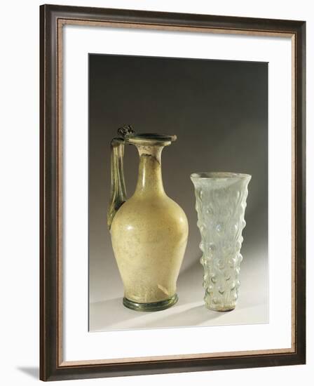 Italy, Veneto, Verona, Little Amphora and Blown Glass Work from the Necropolis-null-Framed Giclee Print