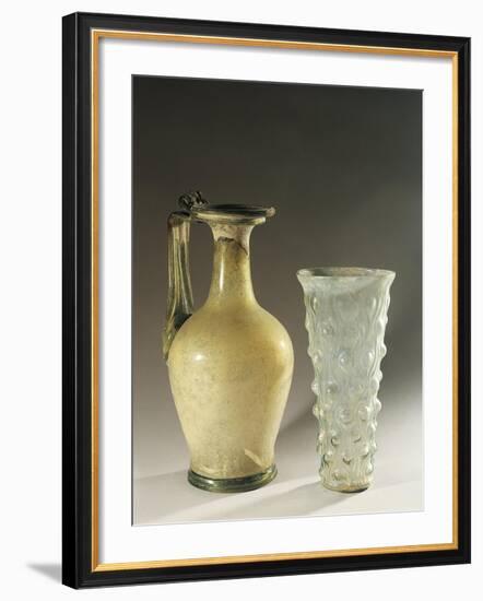 Italy, Veneto, Verona, Little Amphora and Blown Glass Work from the Necropolis-null-Framed Giclee Print