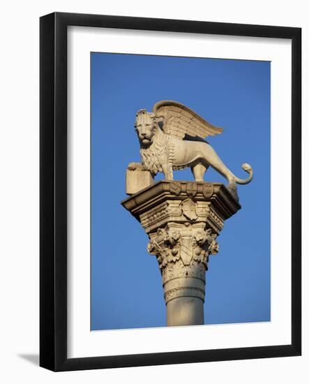 Italy, Veneto, Vicenza, Western Europe, 'Leone Di San Marco' a Symbol Dating from Glorious Times of-Ken Scicluna-Framed Photographic Print