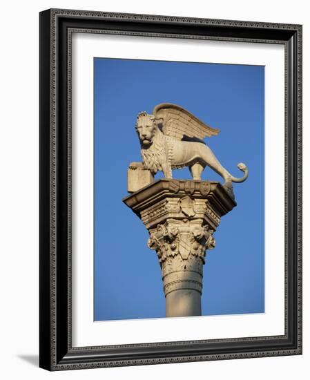 Italy, Veneto, Vicenza, Western Europe, 'Leone Di San Marco' a Symbol Dating from Glorious Times of-Ken Scicluna-Framed Photographic Print