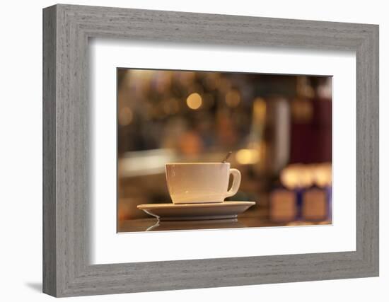 Italy, Venice. a Cappuccino on the Country of a Cafe-Brenda Tharp-Framed Photographic Print