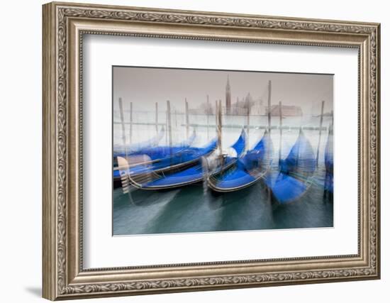 Italy, Venice. Abstract of Gondolas at St. Mark's Square-Jaynes Gallery-Framed Photographic Print