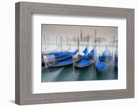 Italy, Venice. Abstract of Gondolas at St. Mark's Square-Jaynes Gallery-Framed Photographic Print