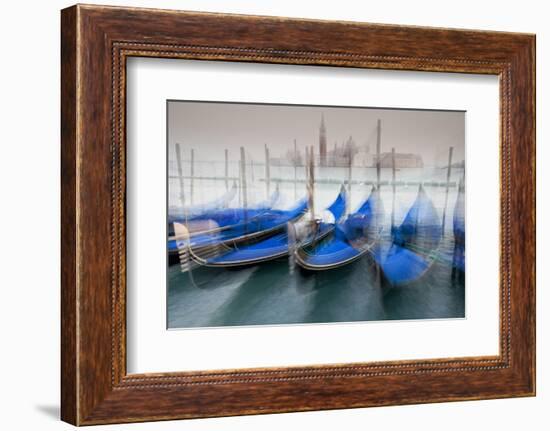 Italy, Venice. Abstract of Gondolas at St. Mark's Square-Jaynes Gallery-Framed Photographic Print