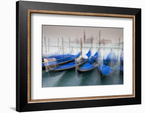 Italy, Venice. Abstract of Gondolas at St. Mark's Square-Jaynes Gallery-Framed Photographic Print