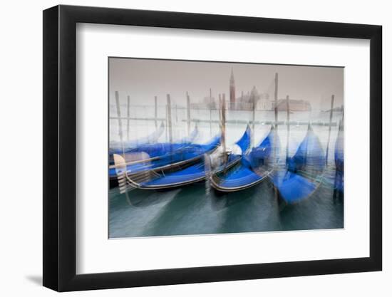 Italy, Venice. Abstract of Gondolas at St. Mark's Square-Jaynes Gallery-Framed Photographic Print