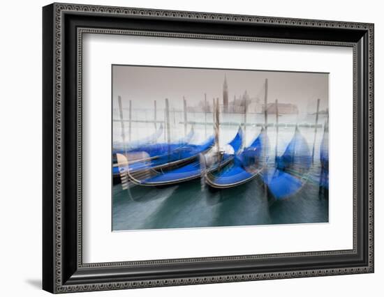 Italy, Venice. Abstract of Gondolas at St. Mark's Square-Jaynes Gallery-Framed Photographic Print