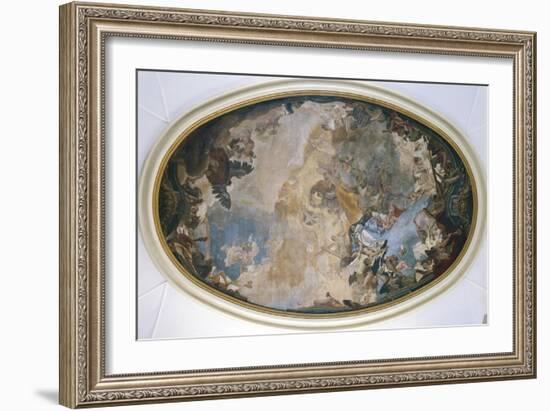 Italy, Venice, Ceiling of Church of Pieta or St Mary of Visitation, Coronation of Mary-Giambattista Tiepolo-Framed Giclee Print