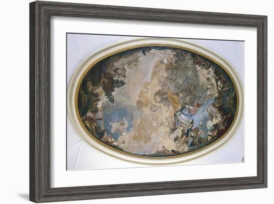 Italy, Venice, Ceiling of Church of Pieta or St Mary of Visitation, Coronation of Mary-Giambattista Tiepolo-Framed Giclee Print