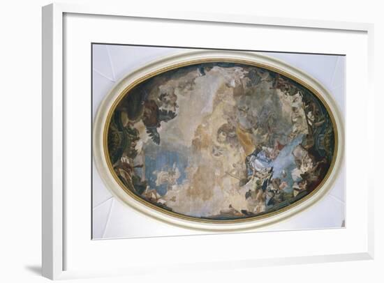 Italy, Venice, Ceiling of Church of Pieta or St Mary of Visitation, Coronation of Mary-Giambattista Tiepolo-Framed Giclee Print