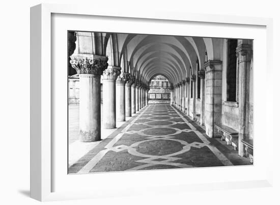 Italy, Venice. Columns at Doge's Palace-Dennis Flaherty-Framed Photographic Print