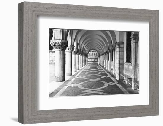 Italy, Venice. Columns at Doge's Palace-Dennis Flaherty-Framed Photographic Print